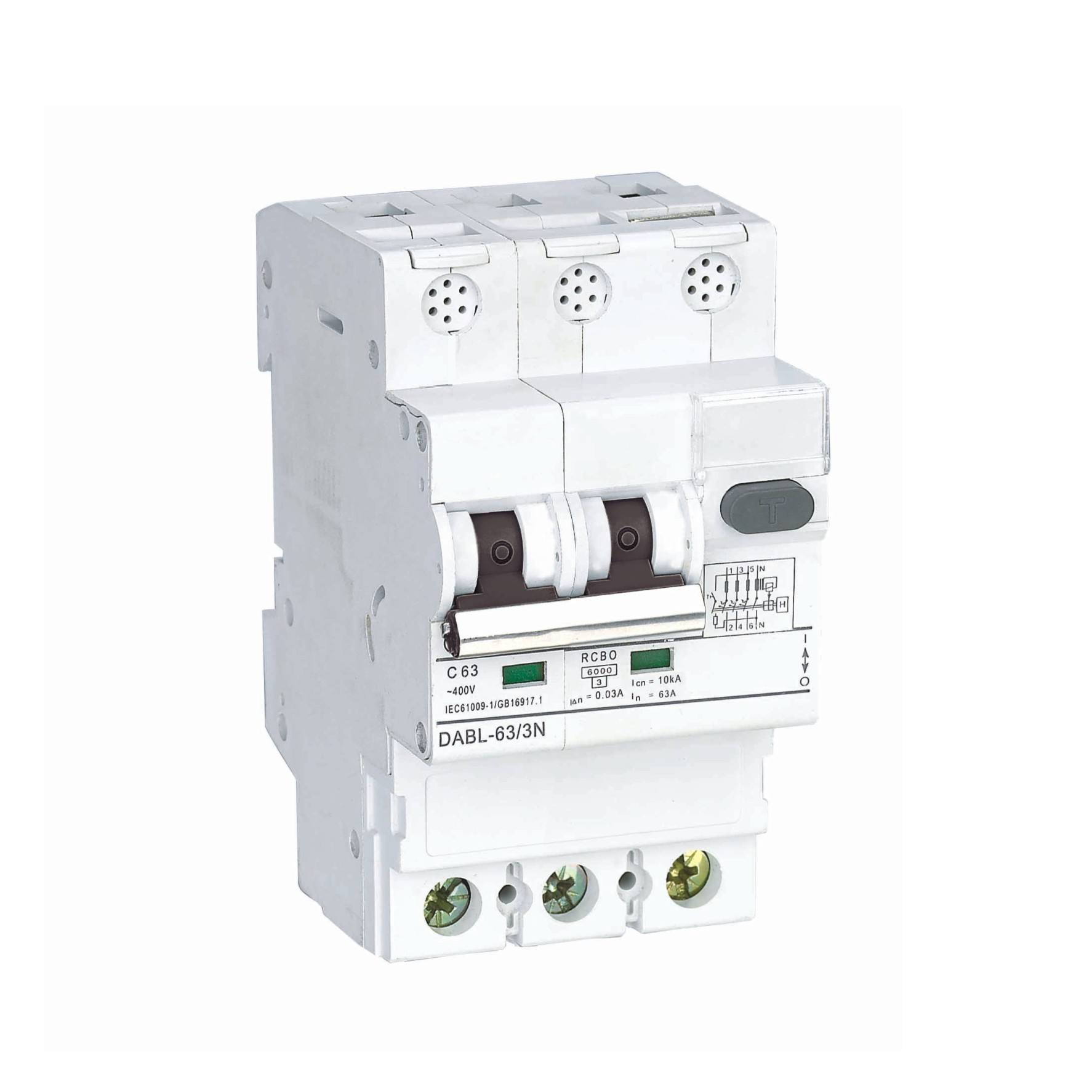 dabl 63 240v rcbo 1p+n overcurrent residual breaker dabl 63 240v rcbo 1p+n overcurrent residual breaker