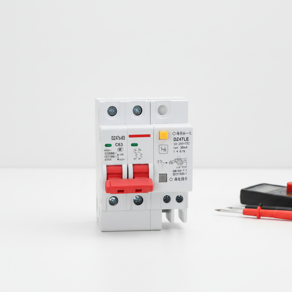 dz47le 2p 63a rccb rail mount residual current circuit breaker dz47le 2p 63a rccb rail mount residual current circuit breaker