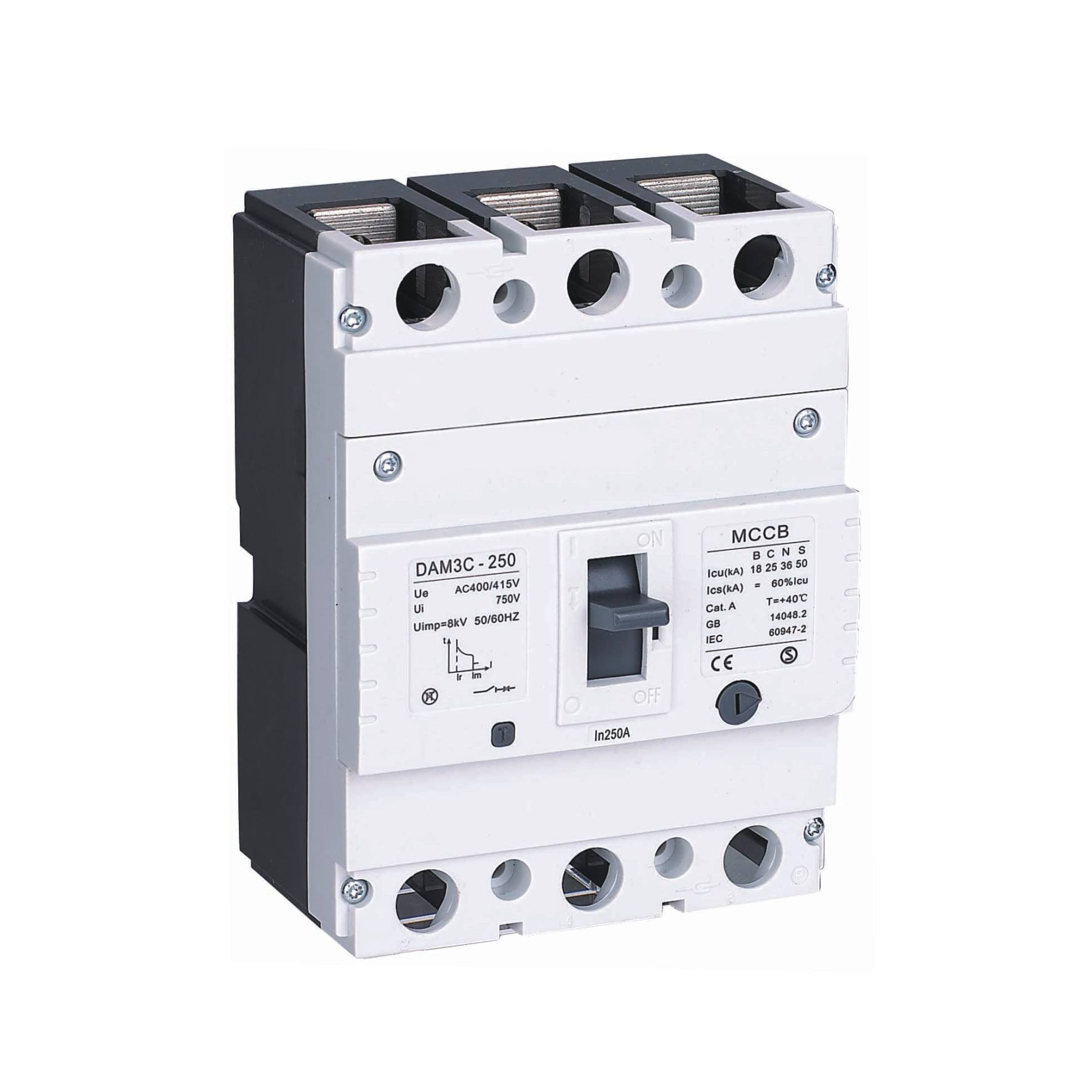 mccb 16 250a adjustable molded case circuit breaker 3p/4p mccb 16 250a adjustable molded case circuit breaker 3p/4p