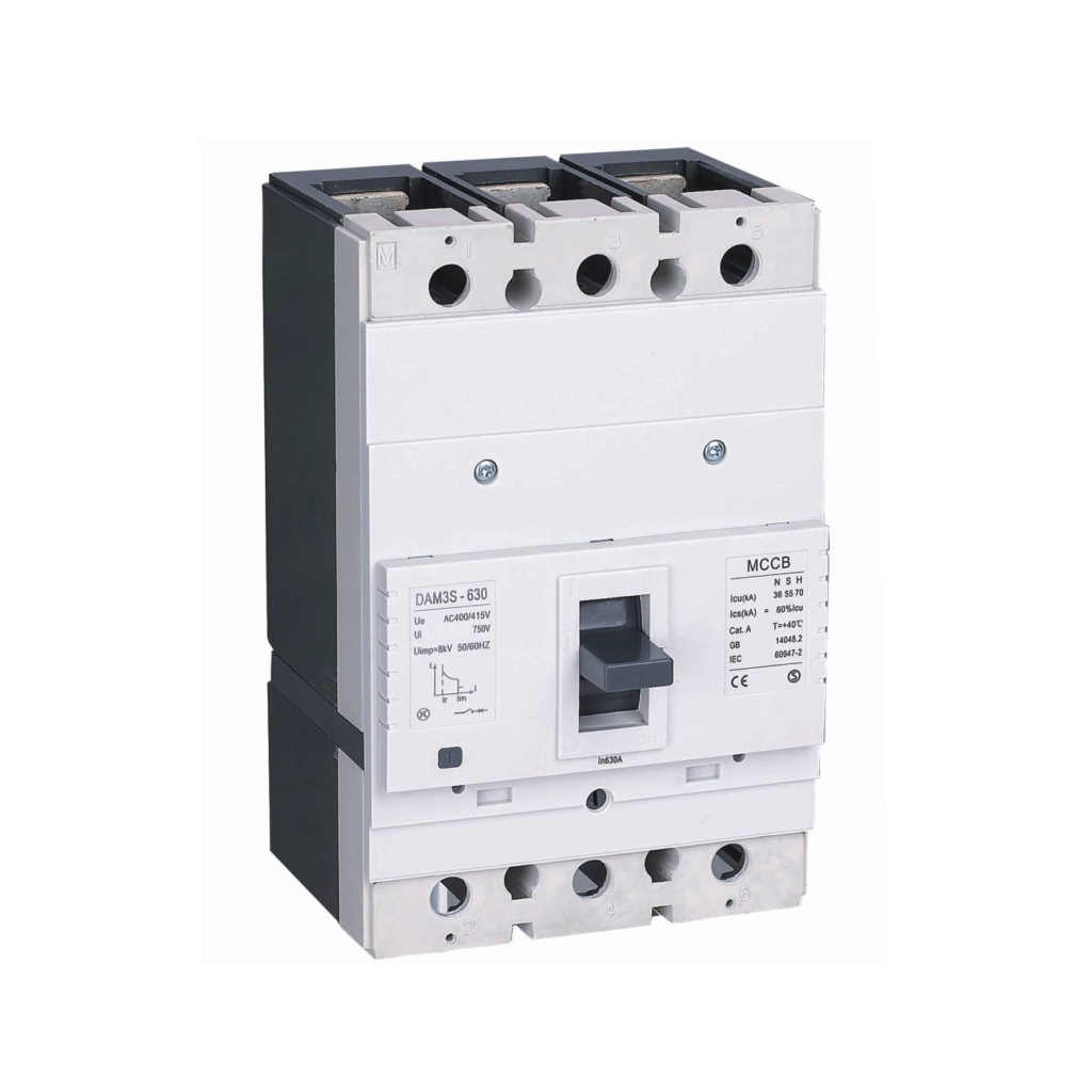 mccb 400/500/630a 3 4 pole 400/690v ac overvoltage protection