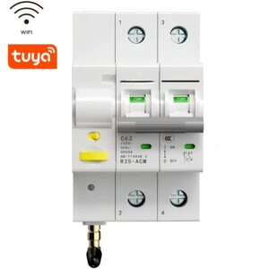 tuya wifi smart rccb 2p 3p 4p 220v 230v energy meter remote