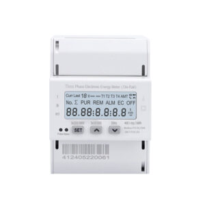 three phase energy meter lcd din rail modbus 3wire 4wire kwh
