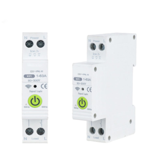 tuya wifi smart mcb 63a 1p thermostat voice control energy monitor