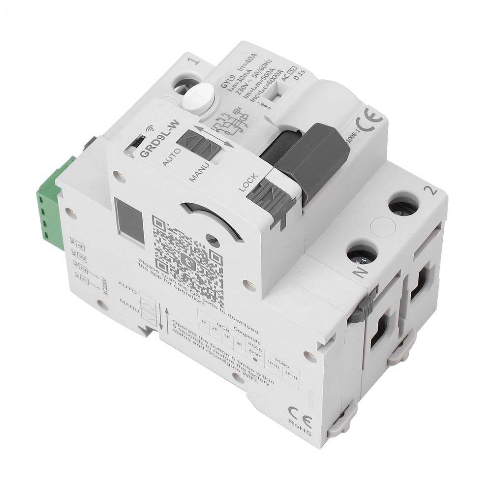 wifi smart mcb rccb rcbo 2p 40a 30ma 100ma auto recloser breaker wifi smart mcb rccb rcbo 2p 40a 30ma 100ma auto recloser breaker