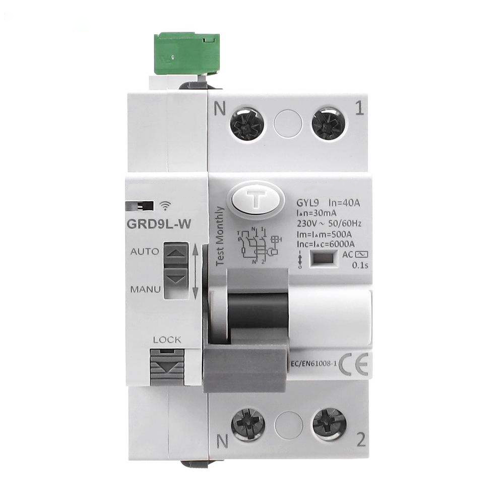 wifi smart mcb rccb rcbo 2p 40a 30ma 100ma auto recloser breaker wifi smart mcb rccb rcbo 2p 40a 30ma 100ma auto recloser breaker