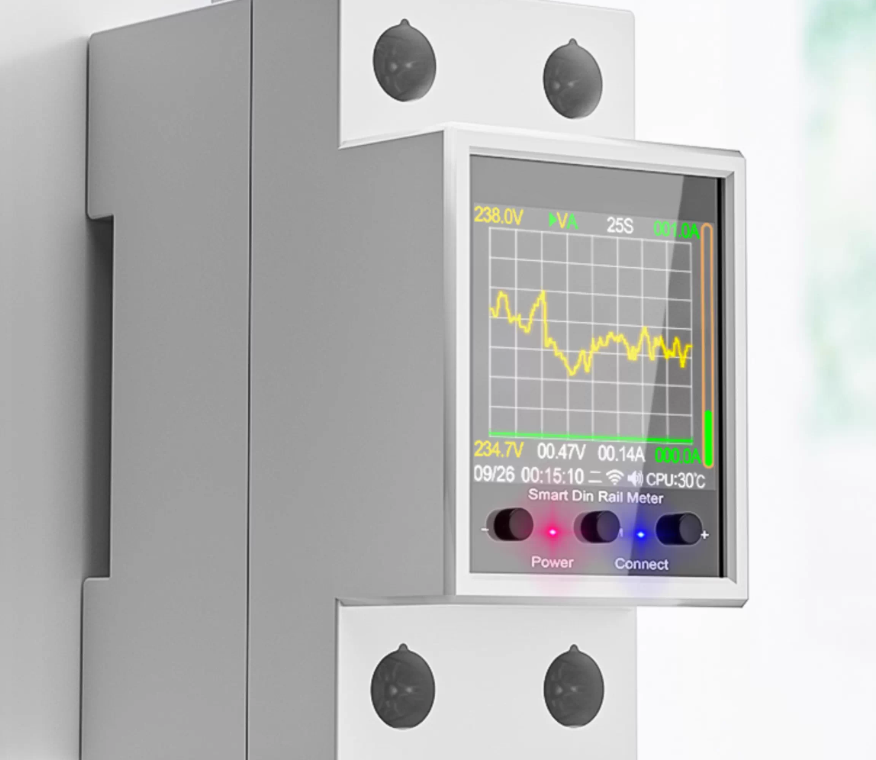 tuya wifi power meter 100a ac50 320v din rail lcd voltage monitor tuya wifi power meter 100a ac50 320v din rail lcd voltage monitor